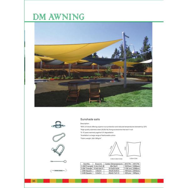Sunshade Pergola Awning Kits