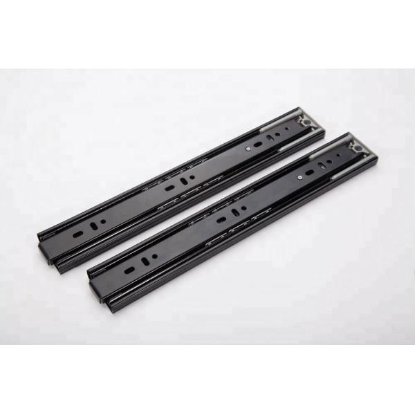 Black White Zinc Plated Full Extension Drawer Ball Bearing Slide for Modern Furniture