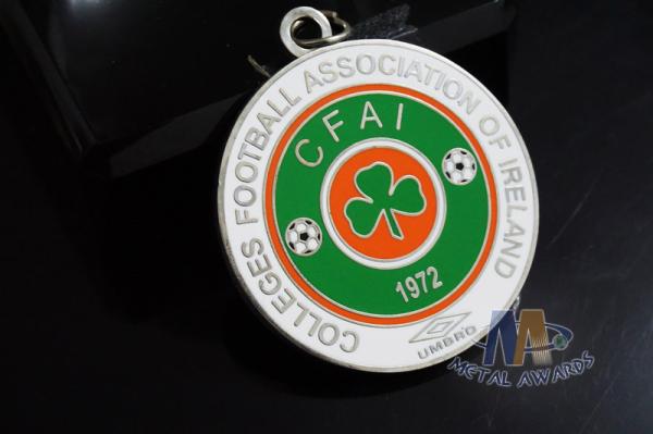 Trefoil Circle Design Imitation Hard Enamel Zinc Alloy Custom Sports Medals School Medallon