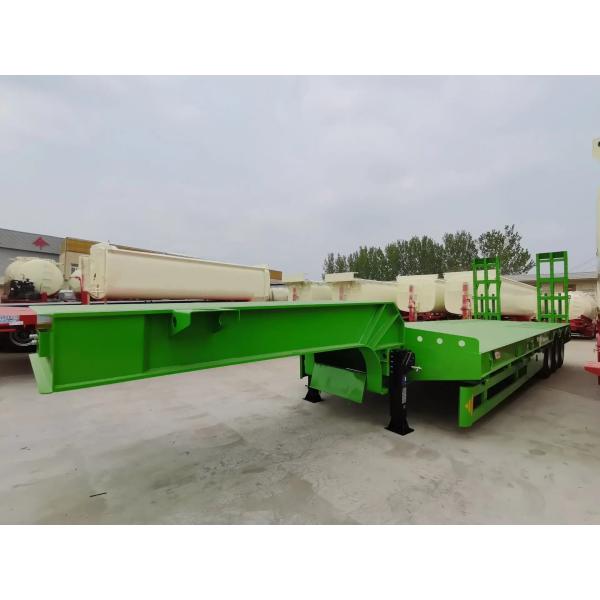 3 Axle 60 Ton Lowbed Semi Trailer Equipment Lowbed Truck Trailer