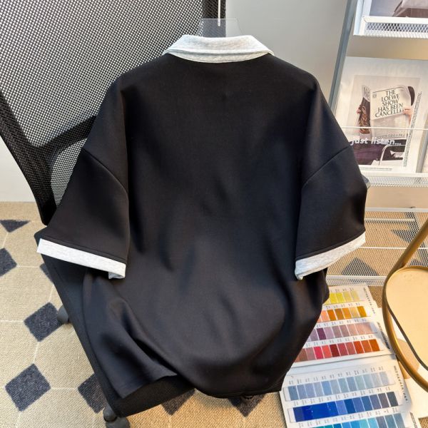 High Quality Wholesale Men's Clothing Oversize Zipper Shirt Manufacturer Blank Short Sleeve Shirts for Men