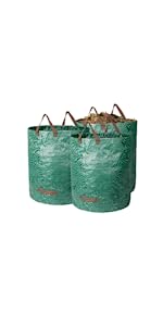 72 Gallons Garden Bag - Reuseable Heavy Duty Gardening Bags, Lawn Pool Garden Leaf Waste Bag