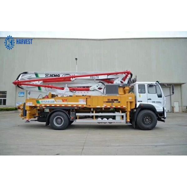 Caminhão da bomba concreta da produtividade 120m3/H da seção de  4x2 37m HB37V 5