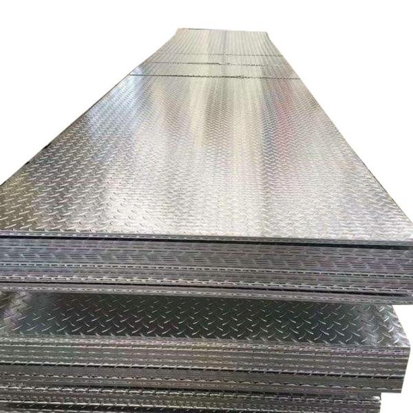 Q235B Hot Dipped Galvanized Checkered Iron Floor Steel with 7 Days Stock and PVOC Certification in 1251-1500mm Width
