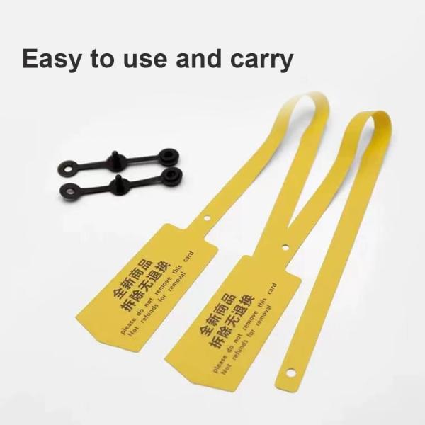 Versatile PVC Soft Label Seal Anti-Theft Buckle for Disposable Shoes Clothes and Bags
