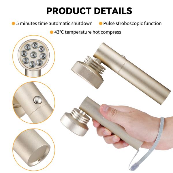 Handheld лампа терапией СИД 460nm 630nm 850nm для подмолаживания/облегчения боли кожи