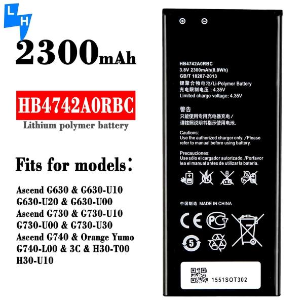 Bateria recarregável de telefone celular HB4742A0RBC para Huawei Honor 3C Orange Yumo G740-L00