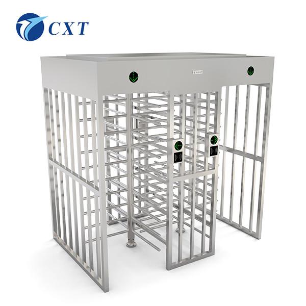 Intelligent Double Full Length Full Height Turnstile with Stainless Steel 304 Construction and 5,000,000 Cycles Durability