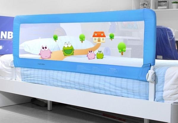 Fashion Pink Baby Bed Rails Cartoon Safe Guard Railing for 1 - 3 Years Old Baby