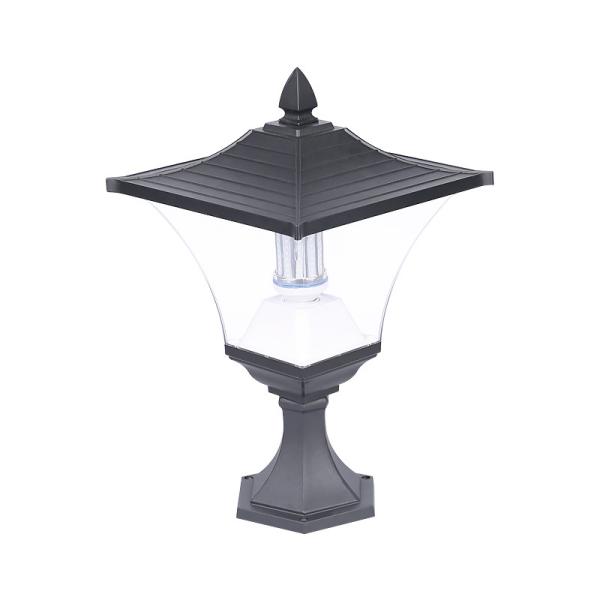 Die Cast Aluminium 30W Solar Pillar Light Garage Fence Decoration post lamp