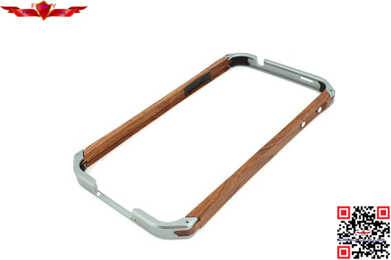 Hot Selling Aluminum+Wood Bumper For Samsung Galaxy S5 Multi Color 100% Perfect Fit