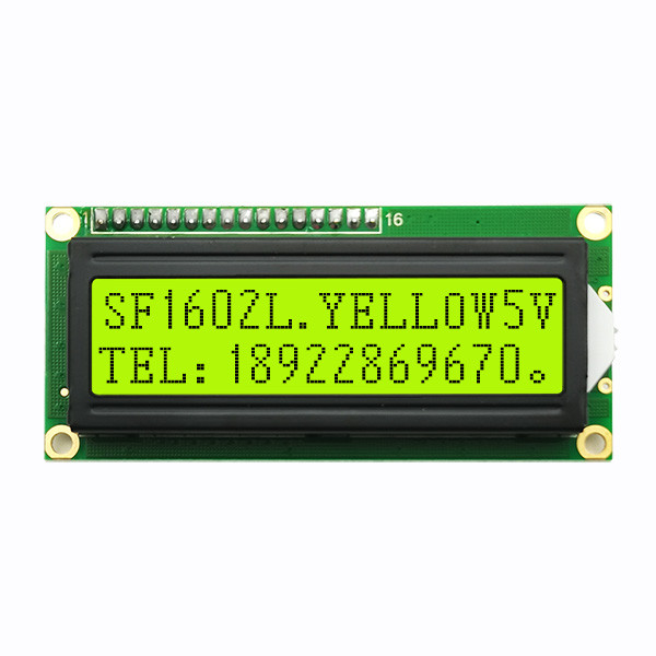 Характер LCD 16x2 5V интерфейса MPU изготовленный на заказ с контактным разъемом заголовка