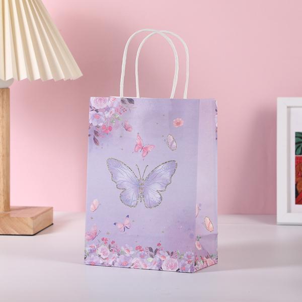 Bolsas de papel personalizadas com impressão em gravura e logotipo personalizado