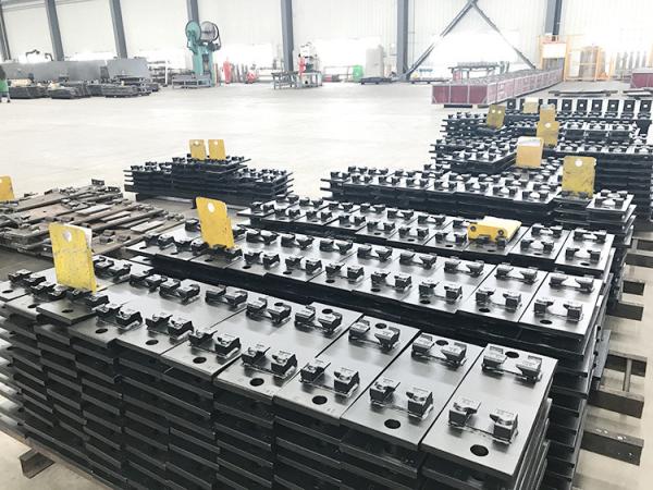 Q235 ou Q345 de aço de guindaste de ferro único placa e placa de base personalizada