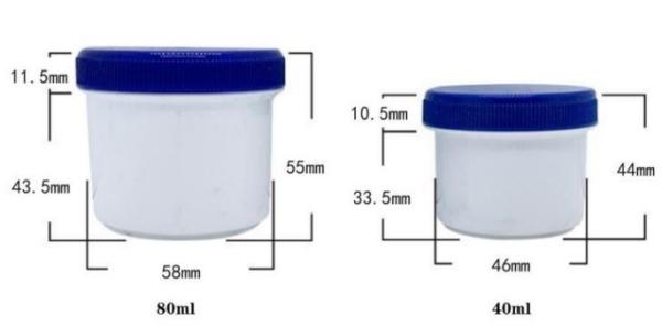 40/80ml PP Cosmetic Jar Customized Face Cream Jar