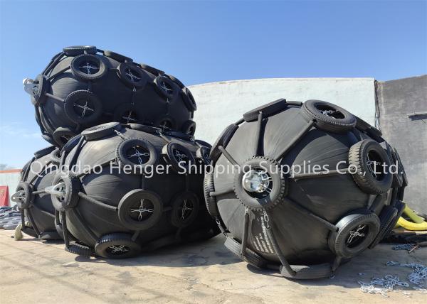 Long Shelf Life 24 Months 80kpa Floating Pneumatic Marine Rubber Fender Design Using Life 10 Years