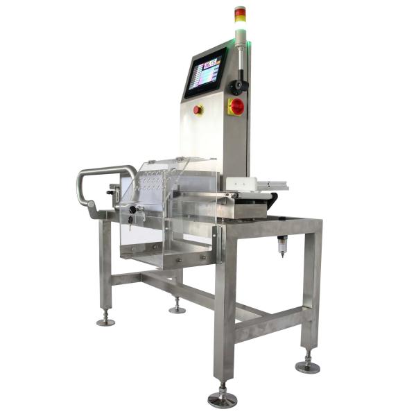 High Accuracy 0.1g Checkweigher with Stainless Steel 304/316 Construction and Customizable Belt Speed for Production Lines