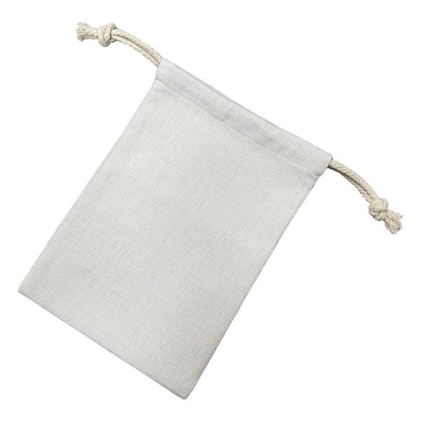 Various Sizes Linen Sublimation Drawstring Pouch Customization 20*28cm 26*32cm