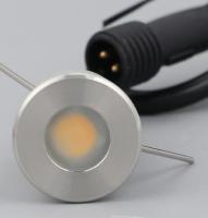Ronda de acero al aire libre ahuecada de la lámpara subterráneo de 1W IP68 LED