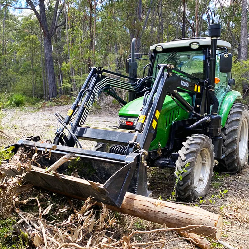 MAP 4*4 Wheel Drive 50 HP Tractor with Front End Loader and Backhoe Loader Lawn Mower