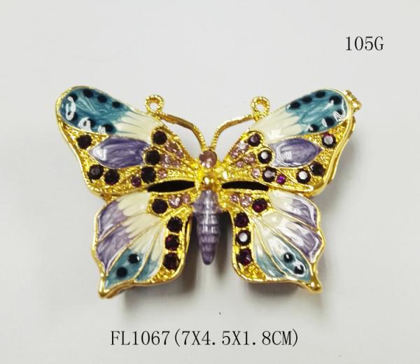 New Products Metal Butterfly Custom Jewelry Box