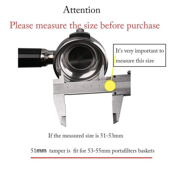 Round Base Durable Stainless Steel Tamper Adjustable Espresso Tamper