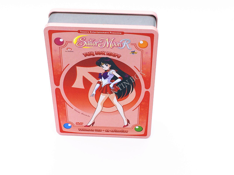 Book Shaped Metal Rectangular Gift Tin Can Printing With Embossing