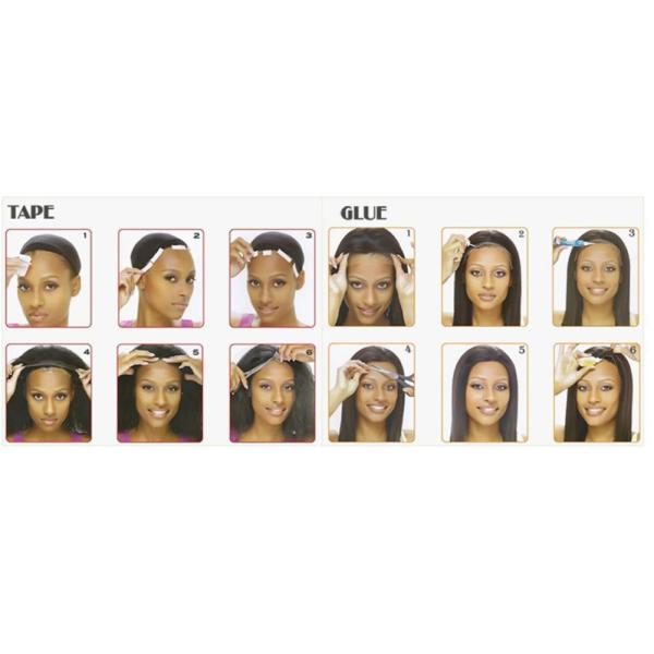 Virgin Human Hair Machine Sewing Full Lace Wigs Soft Straight In Stock