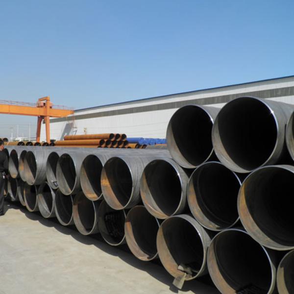 Caisson Piles structural Ssaw Carbon Steel Pipe , Standard Astm A572 G50 With Rings