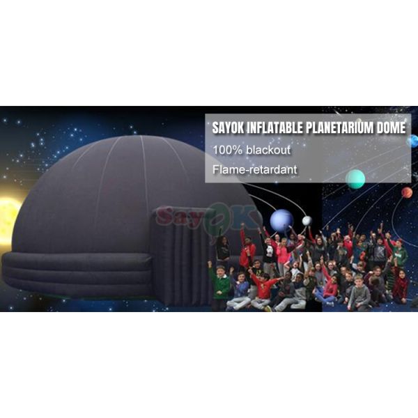Sayok Free 3D Design 5m Blow up Planetarium Tent Portable Inflatable Projection Dome for Schools Kids
