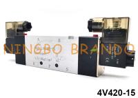 4V420-15 Airtac Type 5/2 Voies Électrovanne Pneumatique Double Bobine 24V 220V