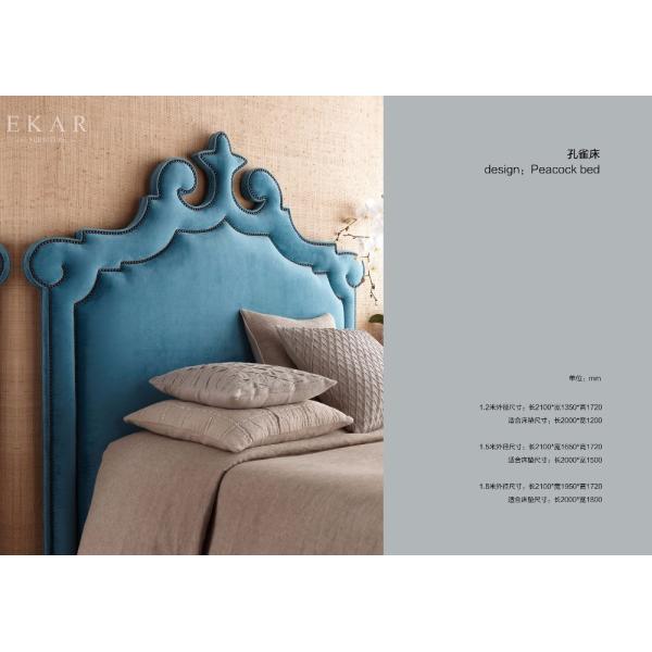 Wooden Bed Models Blue Upholstered Headboard Royal King Size Bed
