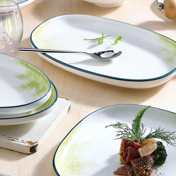 Artesanía de mesa de cerámica de mármol acristalamiento Artesanía de piedra Artesanía de mesa Artesanía de cena Set de cena