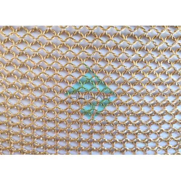 Металлическая кольцевая сетка латунные цветные занавески