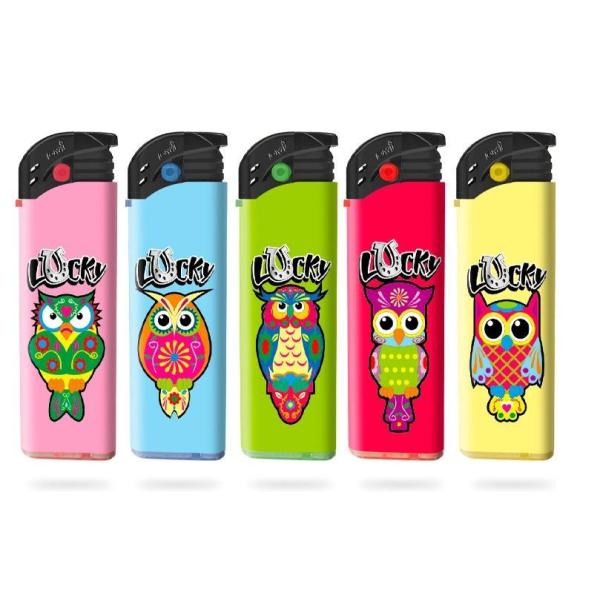 Dy-1702 Пластиковый зажигалка с индивидуальным дизайном и 8.1 * 2.48 * 0.9CM Размер