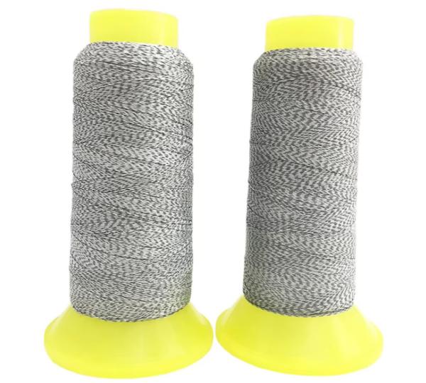 Single Both Side Sewing Iridescent Reflective Embroidery Thread Reflective Yarn For Night Safety