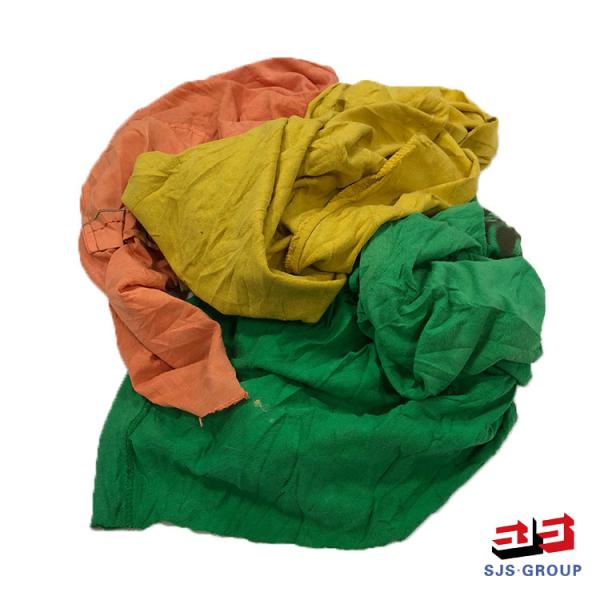 Grade A 30-60cm Pure Cotton Industrial cleaning mixed coloured rags cut cotton tshirts rags
