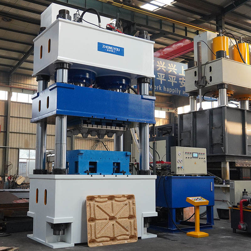 1250-Ton Four-column Three-beam Hydraulic Press YQ32-1250 for Sawdust Pallet Making