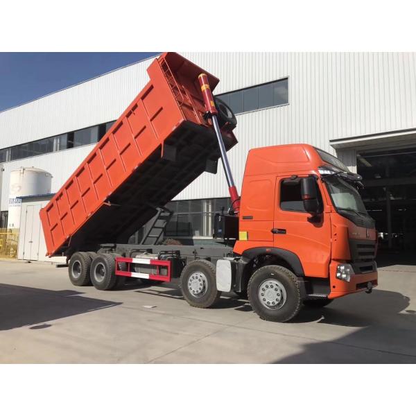 371HP Sinotruck 40 Ton 12 Tyres HOWO Dumper Truck with Rear View Camera and Blue Color