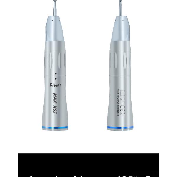 Stainless Steel Dental Straight Nose Cone Handpiece Unit 25000RPM With Inner Water Spray