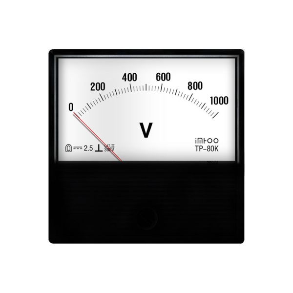 TP-80K 1000V Analog Voltmeter - Welding Machine Dedicated, Durable Case, High Accuracy