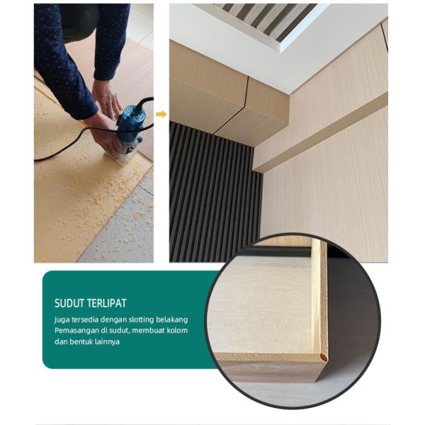 Бамбуковая деревянная панель стены внутреннего художественного оформления PVC влагостойкая