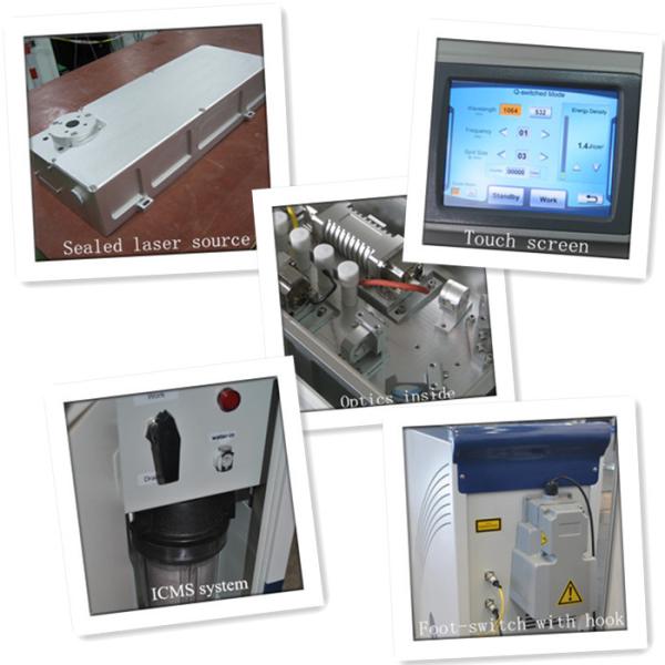 Professional Q Switched ND YAG Laser Tattoo Removal Machine Freckle Removal Machine