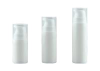 lujo ligero 50ml 80ml botella de bomba sin aire cosmética giratoria reemplazable para crema y cuidado de la piel