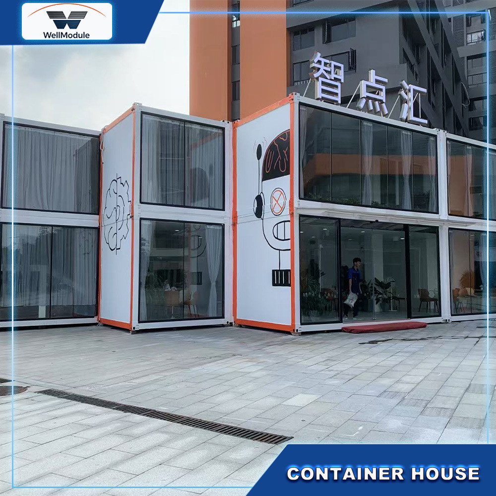 Commercial Container House with Modern Design for Office, Retail Store, Cafe and