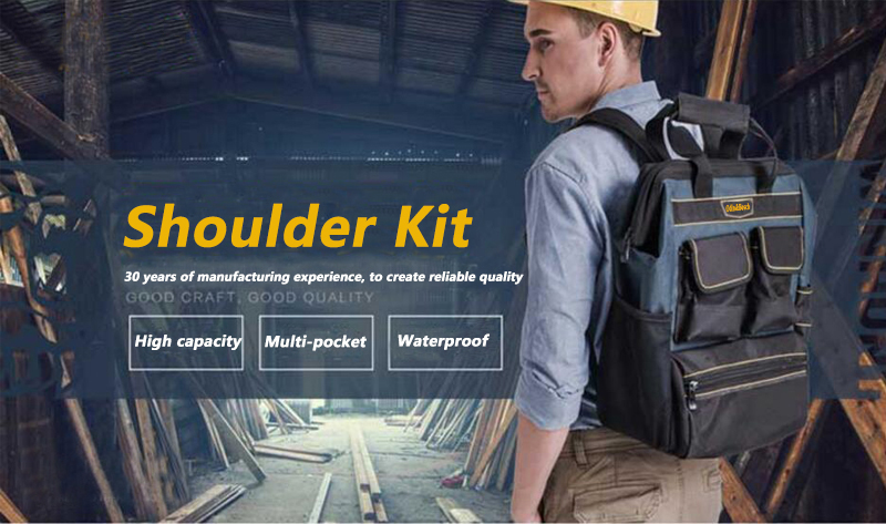 Customized Organizer Waterproof Set Tools Kit Storage Electrician Backpack Tool