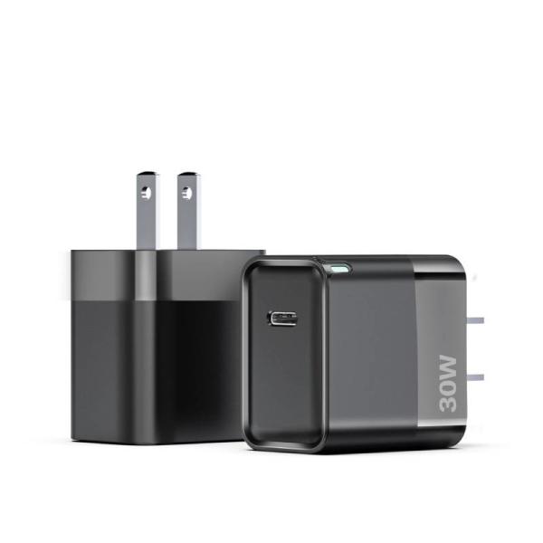 PD30W A+C GaN Charger Fast and Safe Charging with ABS in White or Black