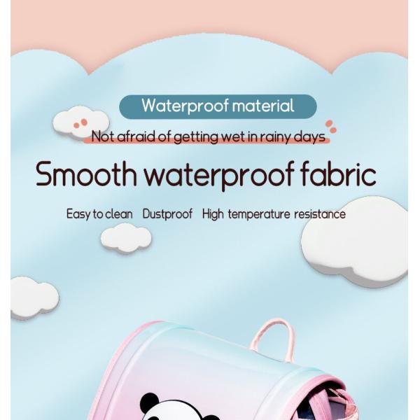 Pink Blue School Kids Backpack Zipper Pouch Waterproof Childrens Schoolbag