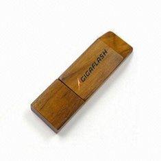 Memoria USB de madera AT-101O de la forma cuadrada