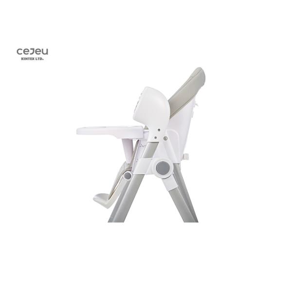 Серый младенец кормить высокому стулу эргономический возлежать складной